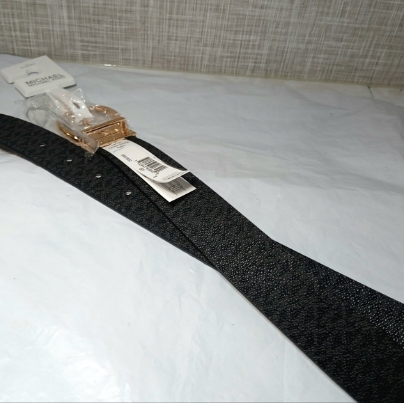 MICHEAL KORS Women's SM Belt REVERSIBLE Gold Twist Buckle MK BRAND-NEW w/tags - Picture 8 of 16